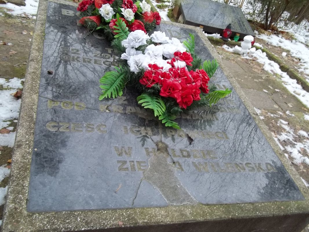 Grave of Home Army soldiers killed near Kravchuny-Novosiolki, partially exhumed