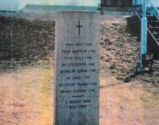 Grób ewakuowanych więźniów obozów koncentracyjnych