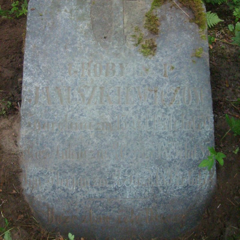 Tombstone of the Januszkiewicz family, Na Rossie cemetery in Vilnius, as of 2013
