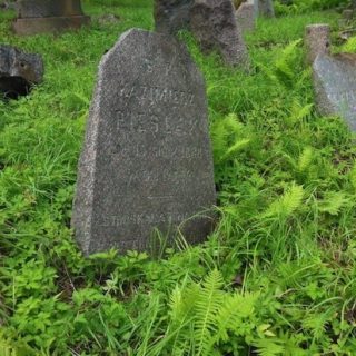 Tombstone of Kazimierz Pieślak, Na Rossie cemetery in Vilnius, as of 2013