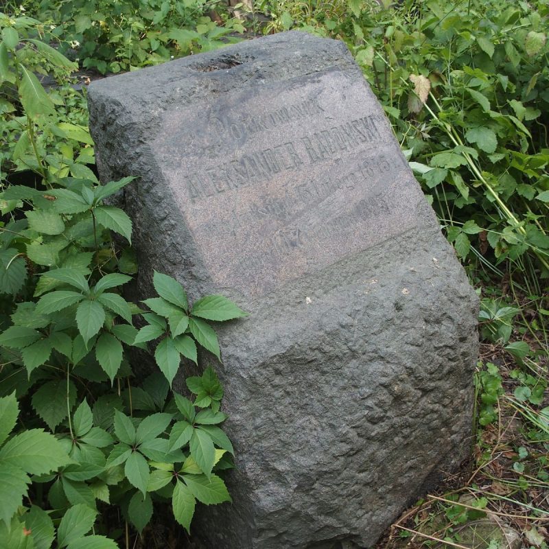 Tombstone of Alexander Radomsky, Baykova cemetery, Kyiv, as of 2021
