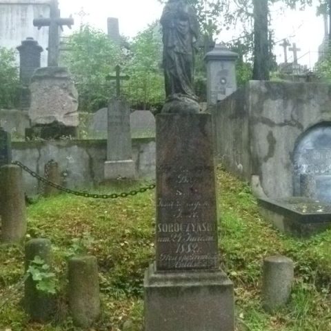 Nagrobek Karola Soroczyńskiego, cmentarz Na Rossie w Wilnie, stan z 2013