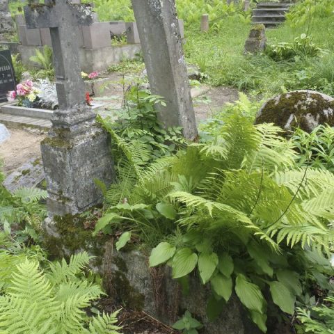 Tombstone of Anusia Chrzanowiczówna, Rossa cemetery in Vilnius, as of 2013