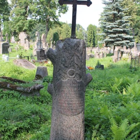 Надгробок Емілії та Костянтина Бенкунських, цвинтар Рось, стан на 2013 рік