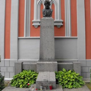 Tombstone of Joachim Lelewel, Na Rossie cemetery in Vilnius, as of 2013.