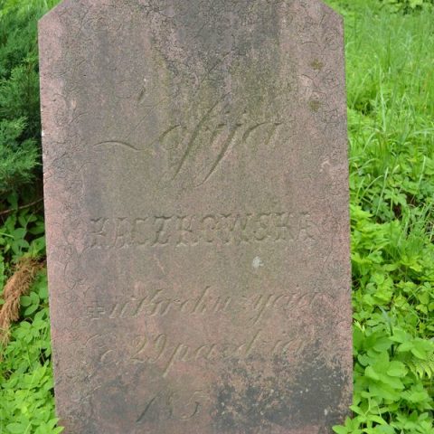 Tombstone of Zofia Kaczkowska, Rossa cemetery in Vilnius, as of 2013