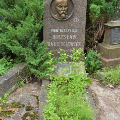 Tombstone of Boleslaw Balzukevich, Ross cemetery in Vilnius, state 2013