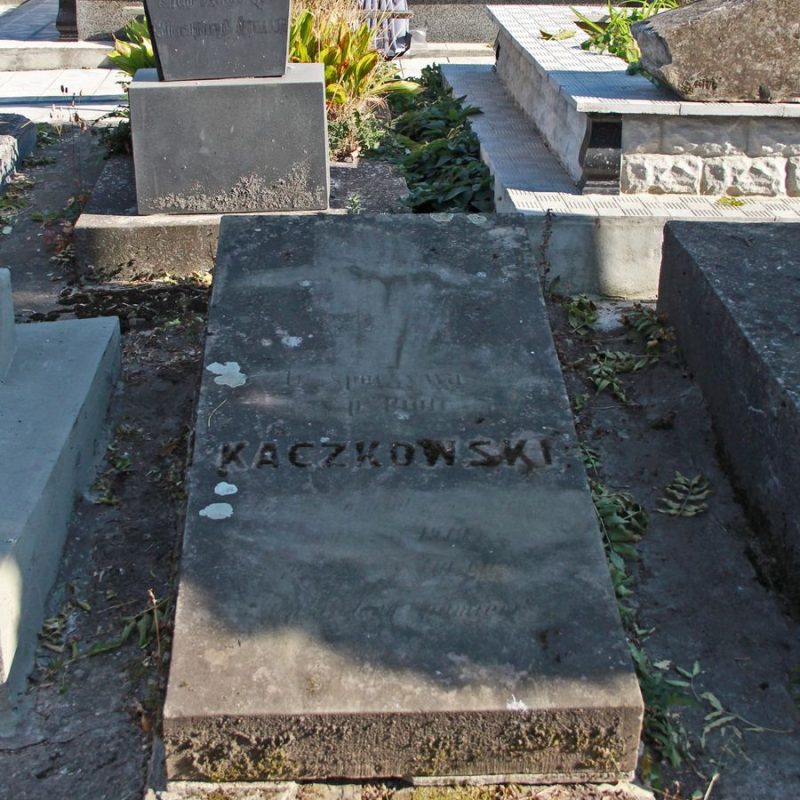Tombstone of Piotr Kaczkowski, Ternopil cemetery, as of 2016