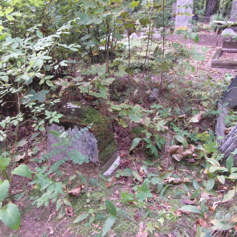 Tombstone of Jan Szumski, St Michael's cemetery in Riga, as of 2021.