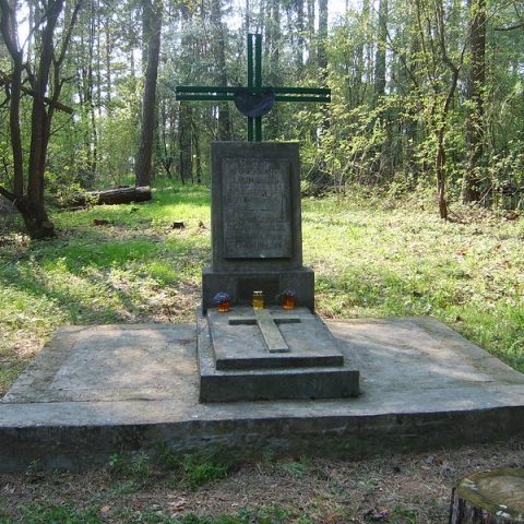 Grave of civilians shot by the Germans during World War II