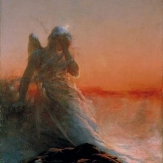 Witold Pruszkowski, „Śmierć Anhellego”, 1879, pastel na papierze, Muzeum Regionalne w Irkucku, Rosja