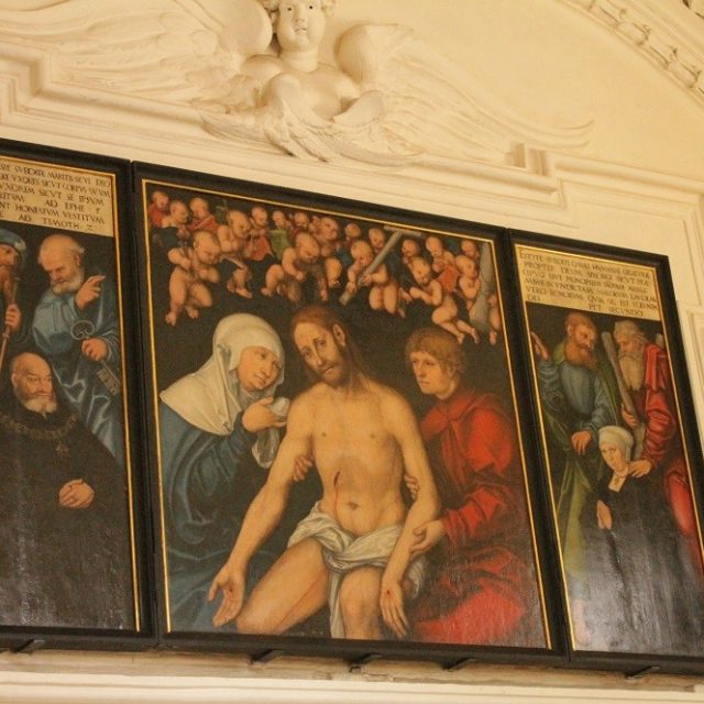 Lucas Cranach the Elder, triptych, oil on panel, Cathedral of St John and St Donatus, Meissen, Germany