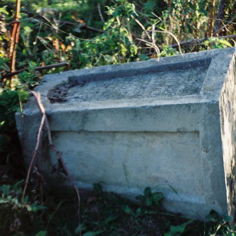 Tombstone of Jędrzej Illich, cemetery in Krzywce, Ukraine