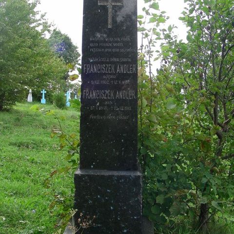 Nagrobek Franciszka Andlera i Franciszka Andlera, cmentarz w Sorokach, stan z 2006