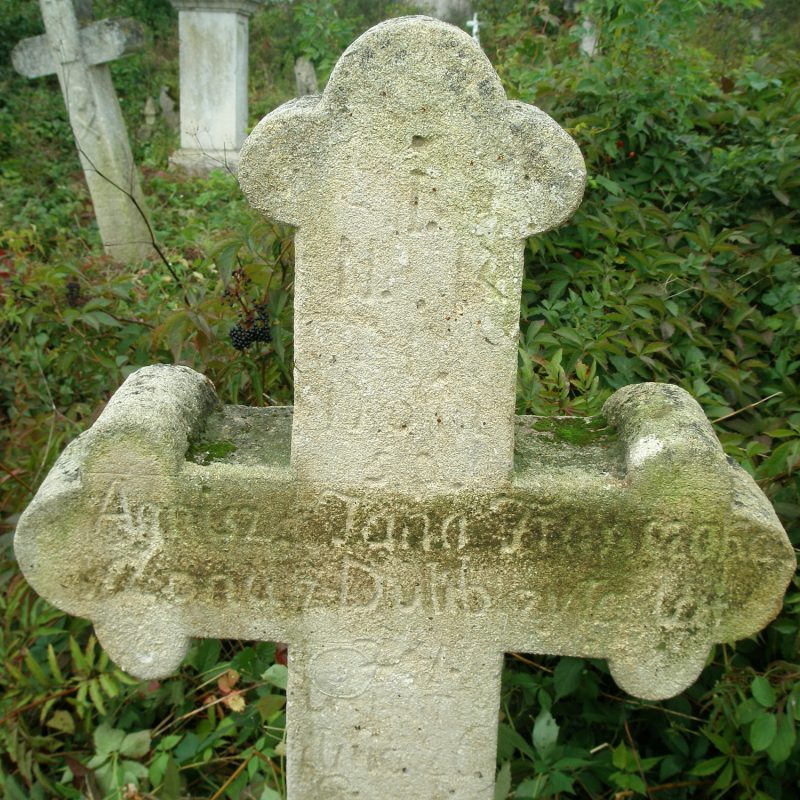 Tombstone of Františka Annisz, Jazlovets cemetery, Ukraine