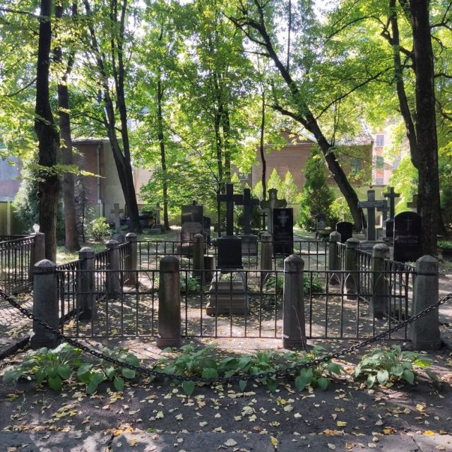 Cemetery at St Francis Church in Riga