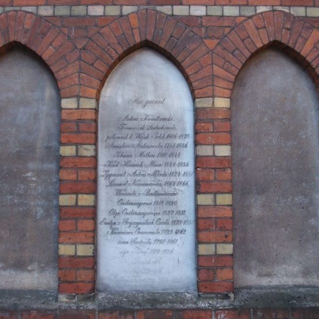 Mass epitaph on the wall of St Francis Church