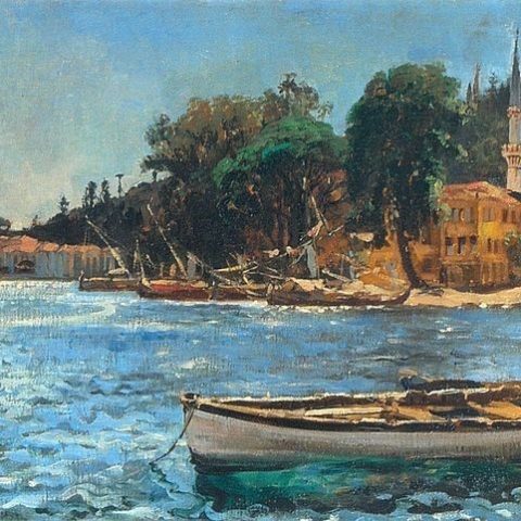 Jan Matejko, « Vue de Bebek près de Constantinople », 1872, huile sur toile, Galerie nationale d'art de Lviv « B. Woźnicki », Lviv, Ukraine
