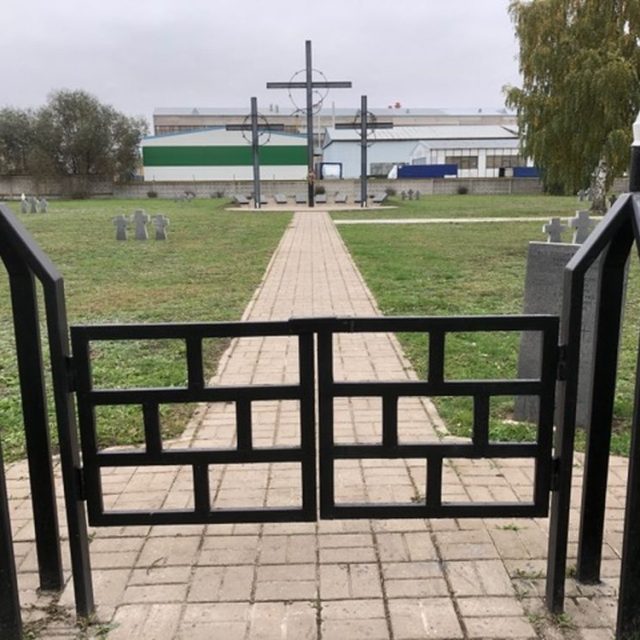 Cemetery of Gulag No 178, destroyed, rebuilt and commemorated with crosses