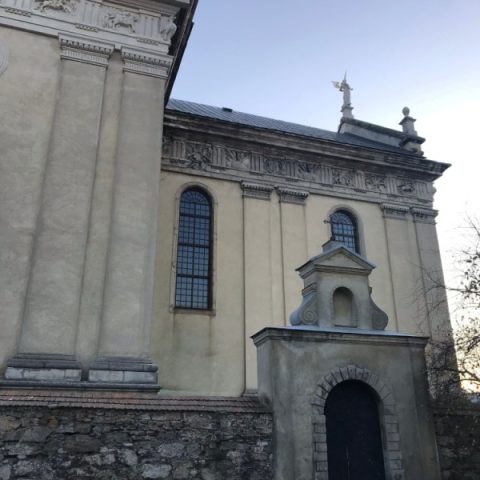 Friezes from the Collegiate Church of St. Lawrence in Zhovkva, restoration work
