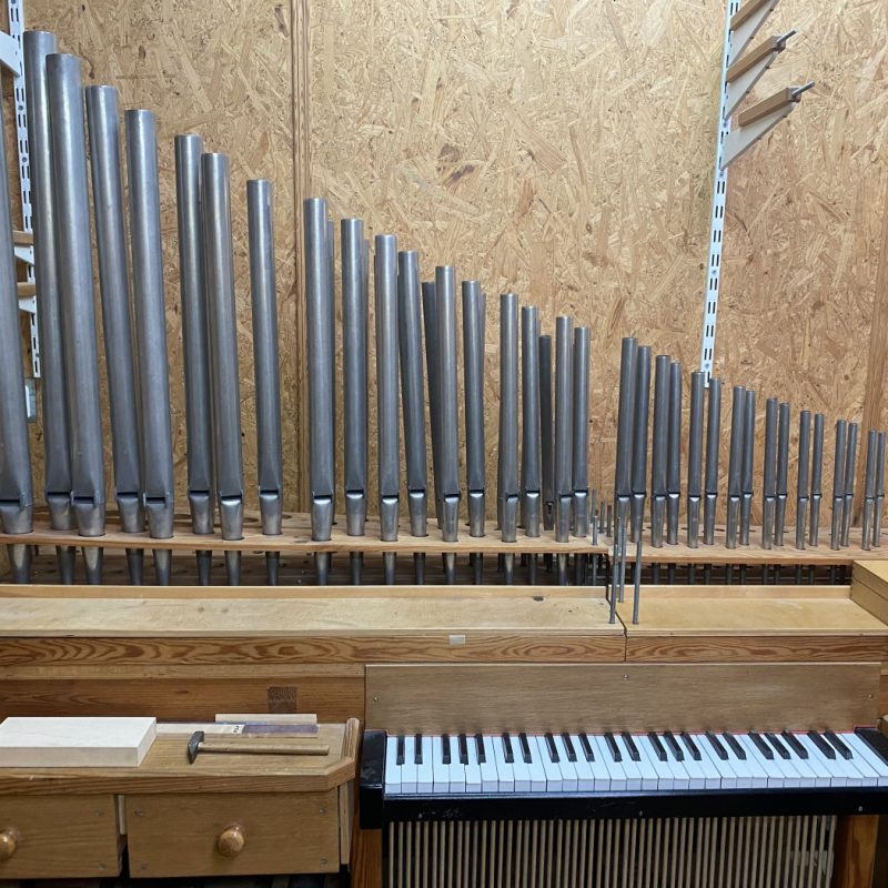 Elements of the organ from the Latin Cathedral in Lviv, restoration work