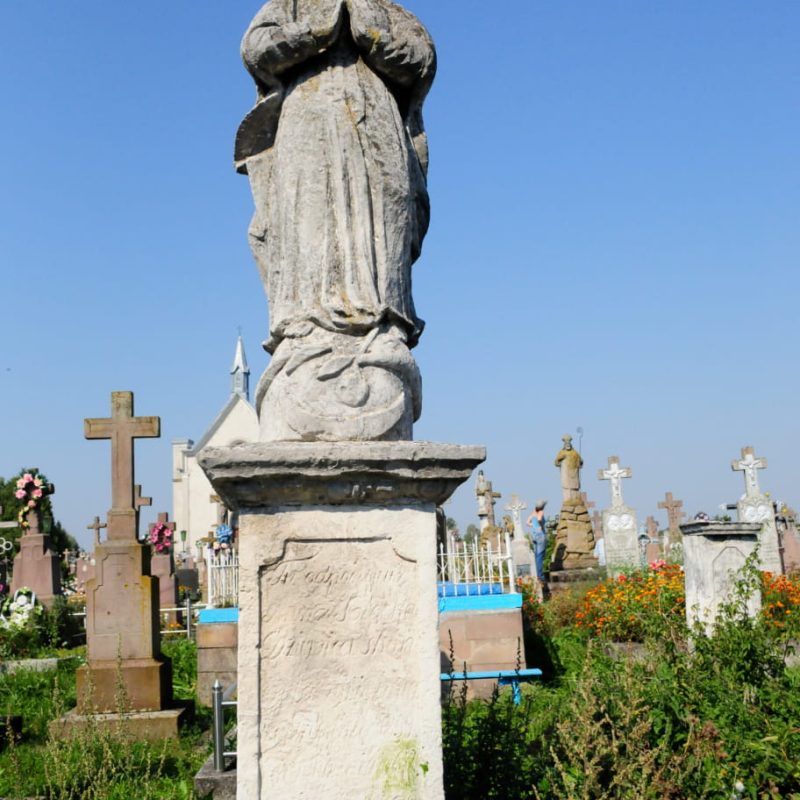 Tombstone of Anna Sołecka, cemetery in Chorostkowo