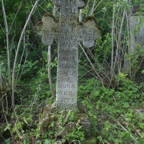 Tombstone of Felicjan Welde, Toki cemetery, 2019