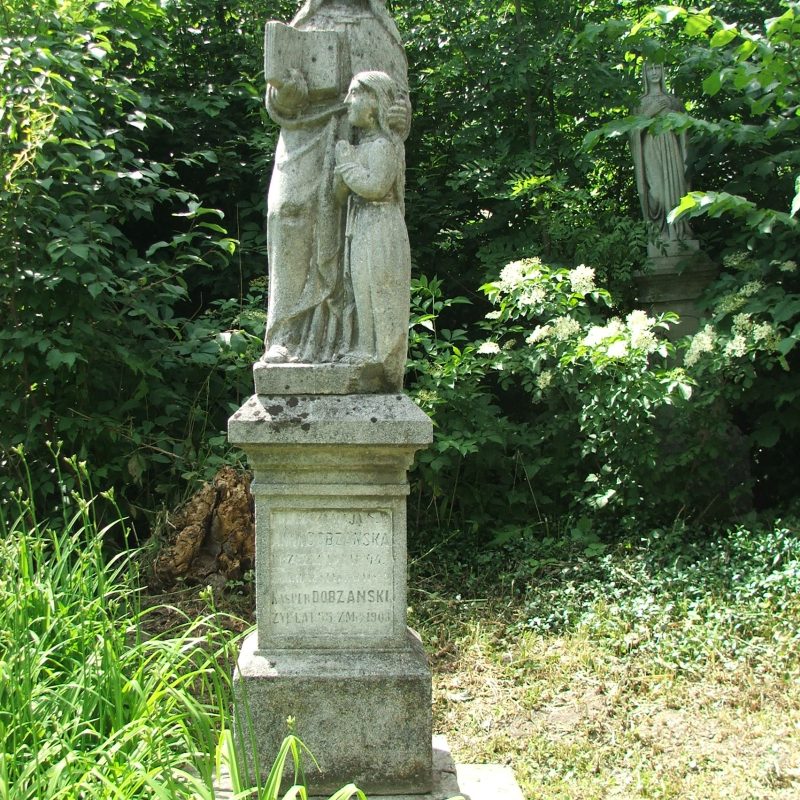 Tombstone of Anna and Kacper Dobzanski, Petrykovo cemetery
