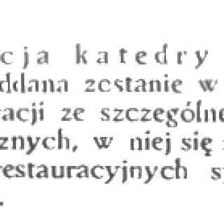 Restauracja katedry w Łucku