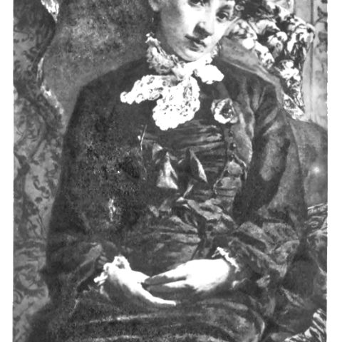 Witold Pruszkowski, Portret pani Fedorowiczowej, olej na płótnie, 1879 r., Lwowska Galeria Sztuki