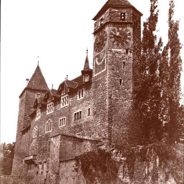 Photograph showing Rapperswil Castle, circa 1895.