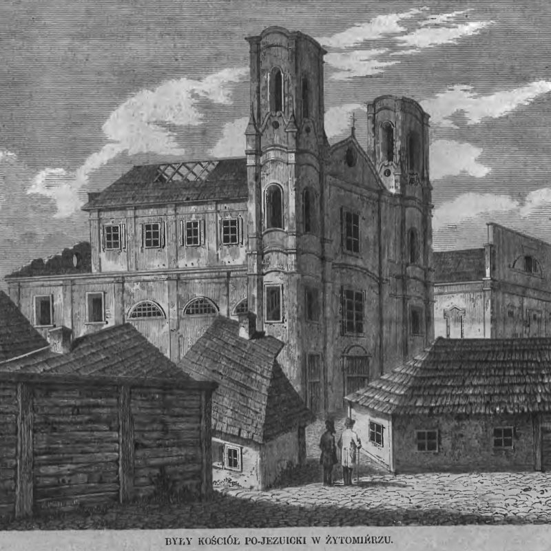 Description de l'ancienne église jésuite de Zhytomyr