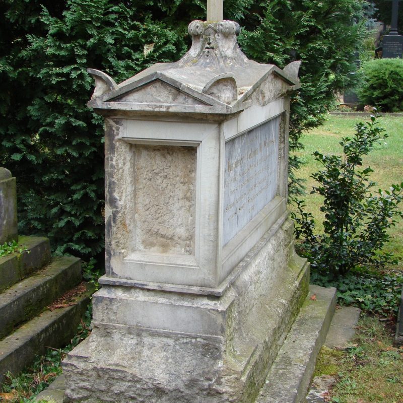 Tombstone of Casimir Colonna-Walewski in the old Catholic cemetery in Dresden