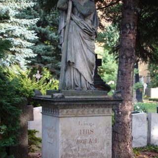 Tombstone of Hedwig This in the old Catholic cemetery in Dresden