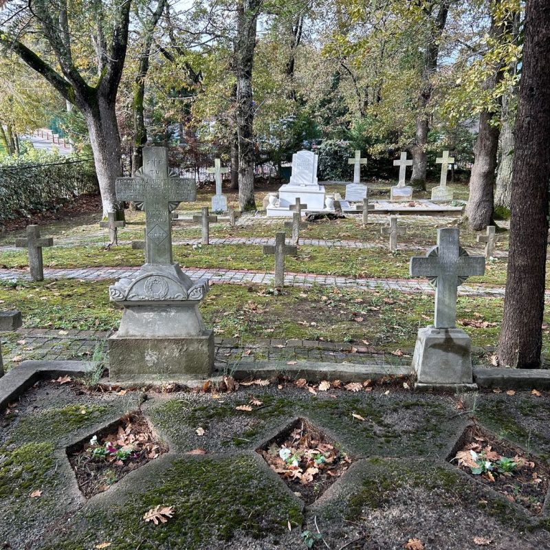 Tombstone of Bolesław Cianciara (left), Catholic cemetery in Adampol