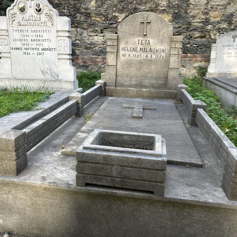 Tombstone of Helena Malinowska, Catholic cemetery in Feriköy