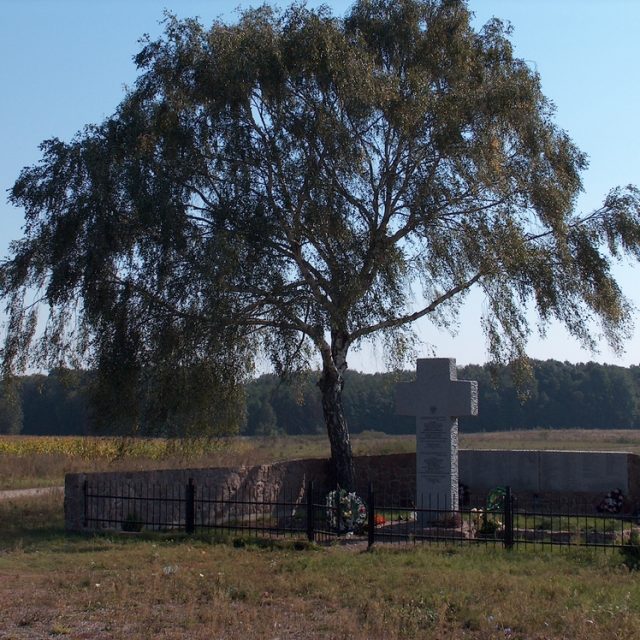 Grave of Poles murdered by the Germans and Ukrainian police in 1943.