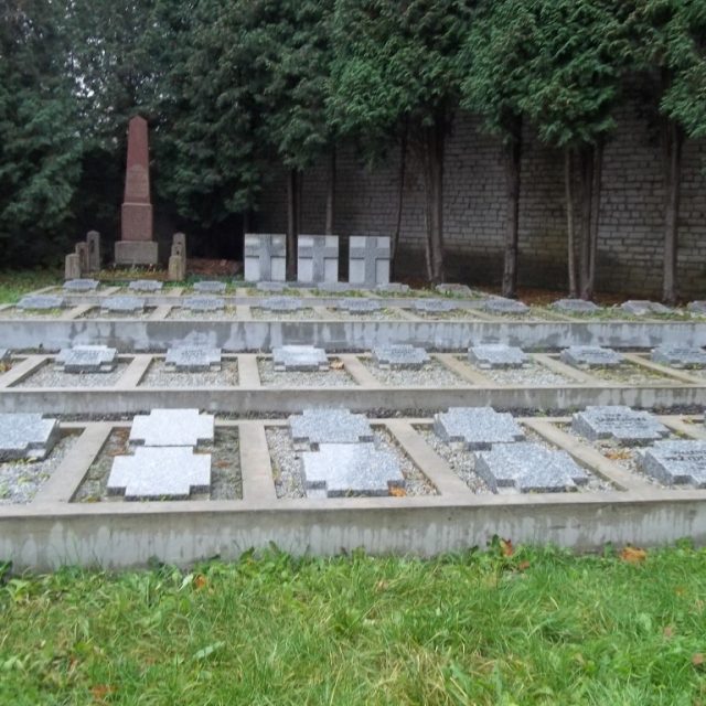 Quarters of Polish Army soldiers killed in 1920, buried in the cemetery on Puszynska Street