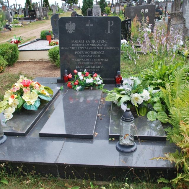 Graves of Home Army soldiers in the parish cemetery