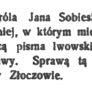 Текст 1910 року, що описує замок короля Яна Собеського в Золочеві, який зараз використовується як в'язниця, з планами нового призначення Польським національним товариством.