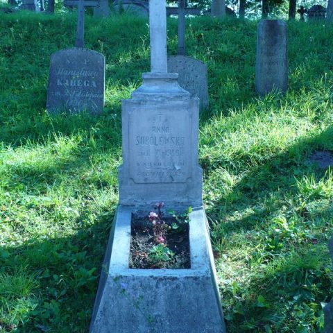 Tombstone of Anna Sobolewska, Ross cemetery, as of 2013