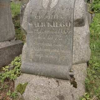 Tombstone of Jozef Walicki, Rossa cemetery in Vilnius, as of 2013