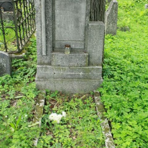 Tombstone of Michał Jakubowski, Na Rossie cemetery in Vilnius, as of 2013.
