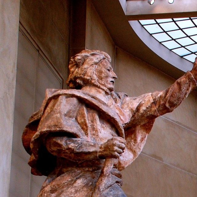 Sculpture of Adam Mickiewicz by Émile Antoine Bourdelle at the Bourdelle Museum in Paris