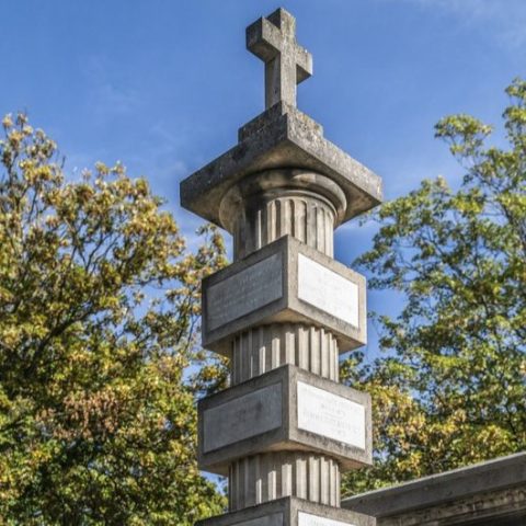 Mass grave with the remains of Józef Wysocki at Père-Lachaise cemetery in Paris
