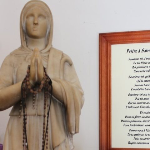 Statue of Blessed Germany Cousin in the church of Sainte Marie-Madeleine in Pibrac