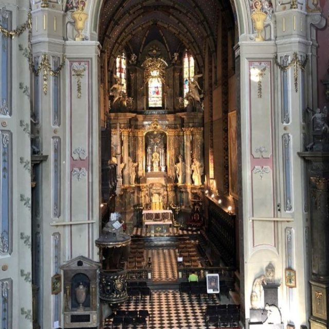 Main nave of the Latin Cathedral in Lviv