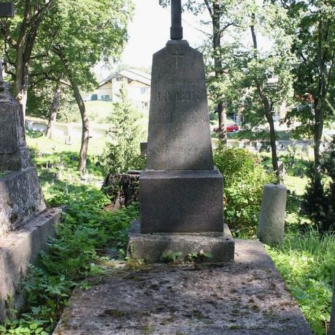 Tombstone of Franciszek Kubik from the Ross Cemetery in Vilnius, as of 2013.
